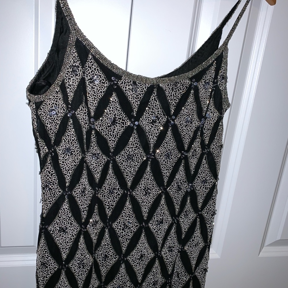 Vintage Papell Boutique Beaded Sequin Evening Gown